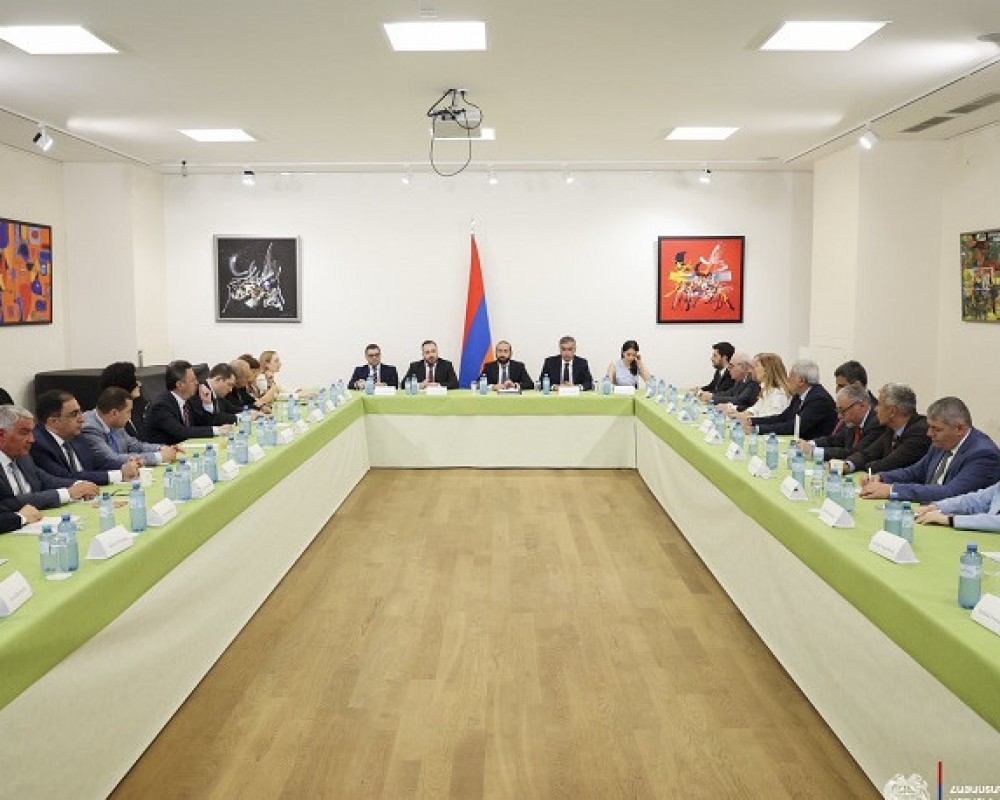Арарат Мирзоян встретился с дипломатами Армении в Австрии