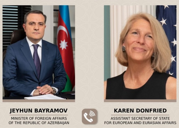 Глава МИД Азербайджана обсудил с помощником госсекретаря США переговоры с Арменией