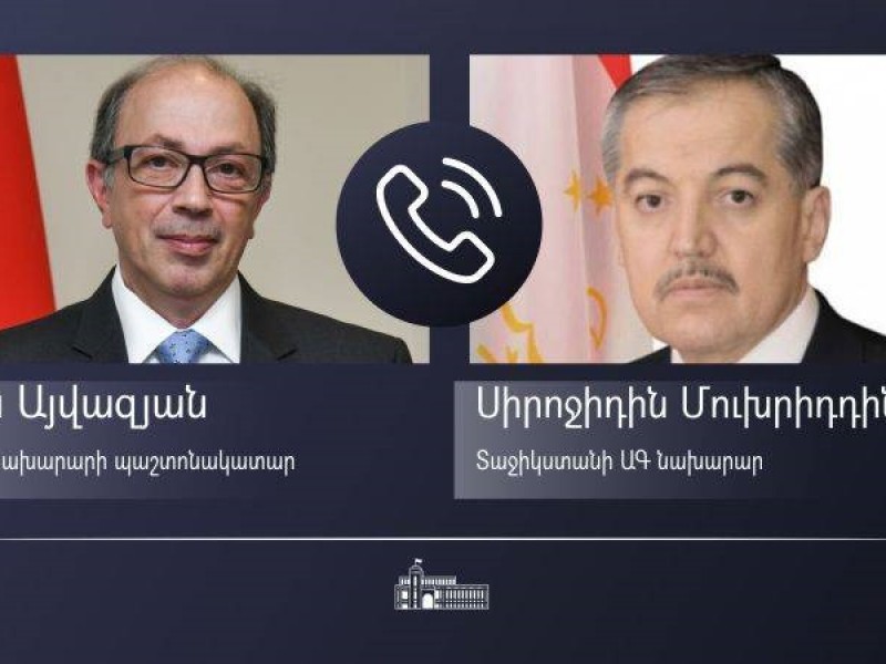 Ара Айвазян провел телефонные переговоры с главами МИД Кыргызстана и Таджикистана