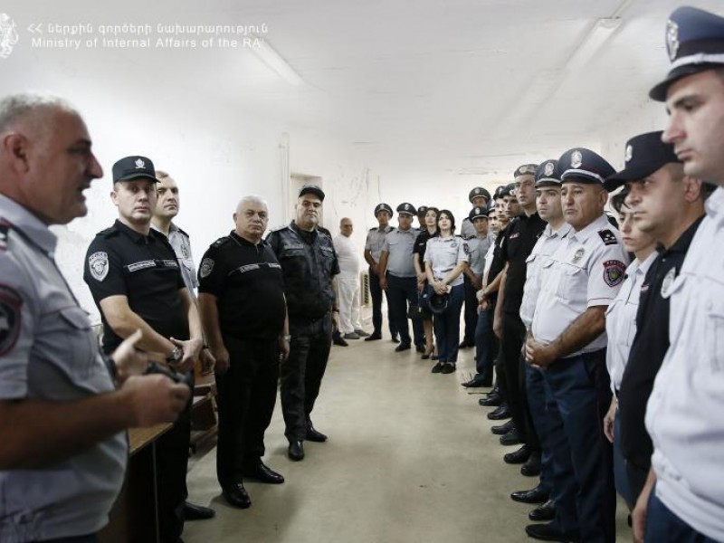 Արամ Հովհաննիսյանը հետևել է ոստիկանների ատեստացիայի կրակային պատրաստության ստուգմանը
