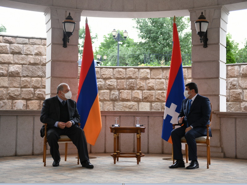 Арцах - не только сильная, но и демократическая страна: Армен Саркисян в Арцахе 