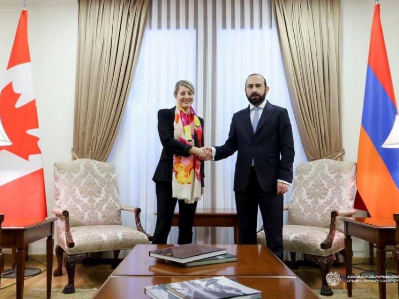 Стартовала встреча министров иностранных дел Армении и Канады в формате тет-а-тет