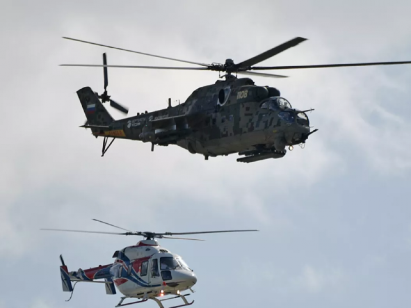 В Армении наградили медалью экипаж сбитого российского вертолета Ми-24 