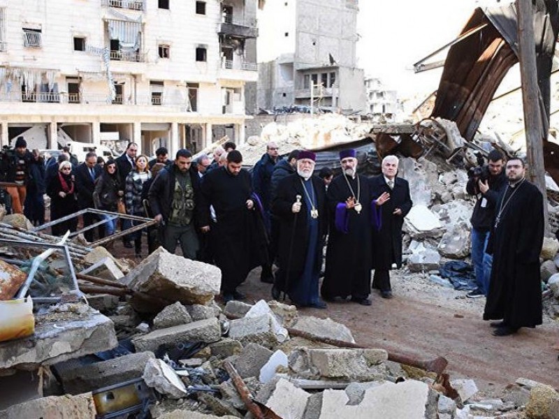 Հալեպի հայ առաքելական Սրբոց Քառասնից Մանկանց եկեղեցին վերականգնվել է պայթունից հետո