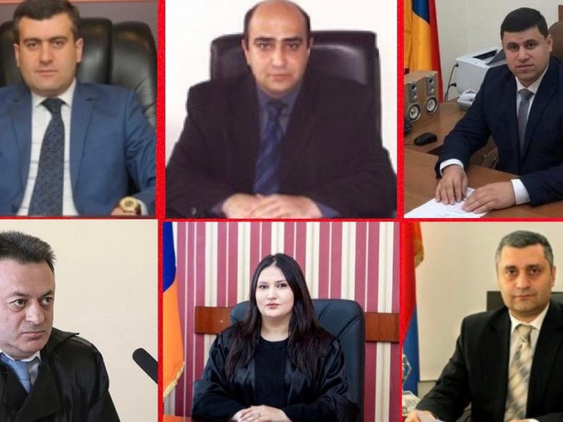 Решением Высшего Судебного Совета Армении приостановлены полномочия 6 судей