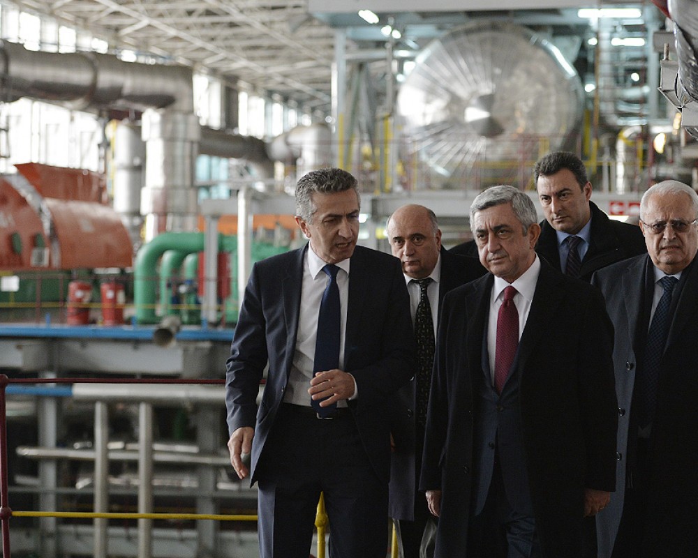 Президенту Армении представили работы по продлению срока эксплуатации Армянской АЭС