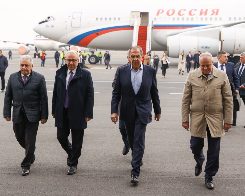 Глава МИД России Сергей Лавров прибыл в Ереван с двухдневным визитом