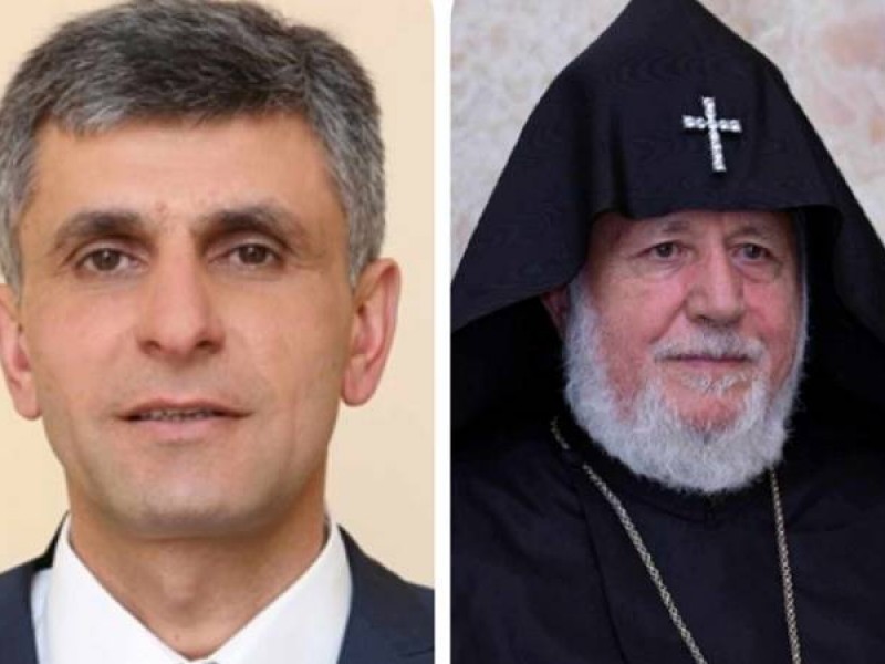 Католикос Всех Армян поздравил новоизбранного спикера парламента Арцаха