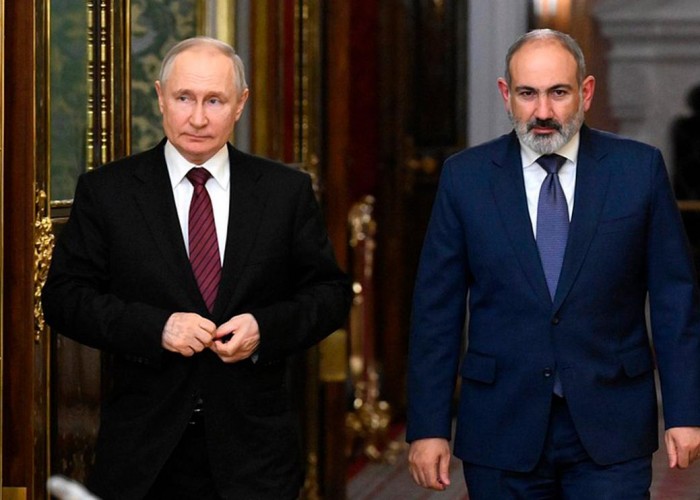 Песков: у Путина пока не было контактов с Пашиняном по теме членства Армении в ОДКБ