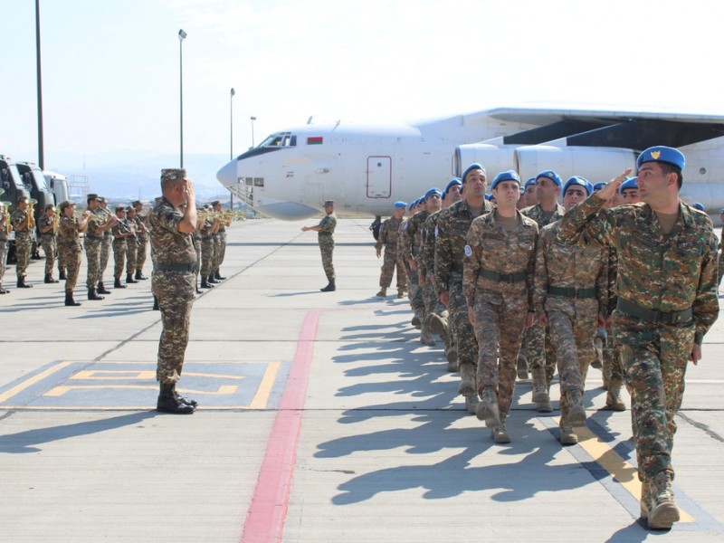 Группа армянских миротворцев вернулась из Афганистана