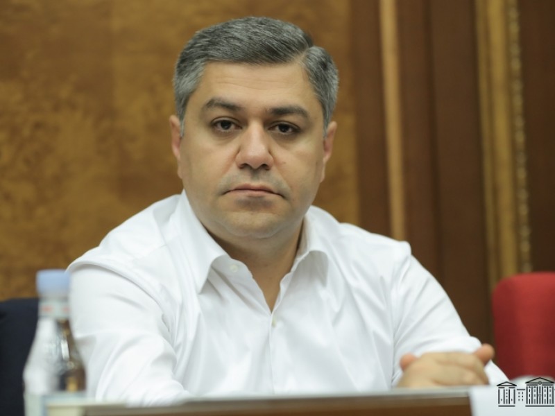 Заявление председателя НС o прошении об отставке депутата Артура Ванецяна