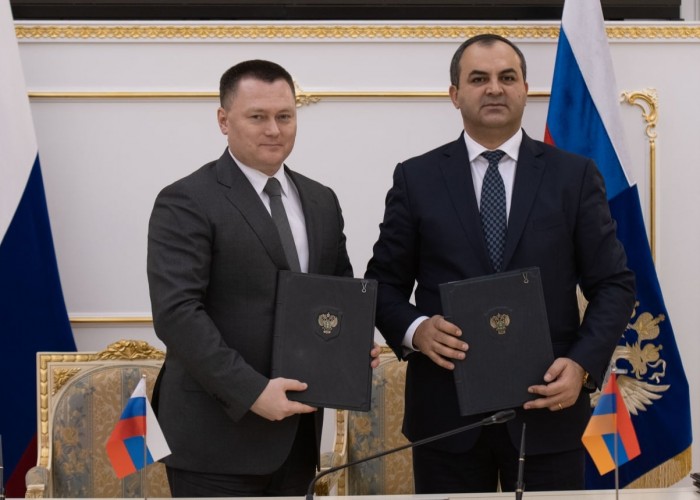 Генпрокуроры Армении и России подписали соглашение о сотрудничестве на 2021-2022  годы