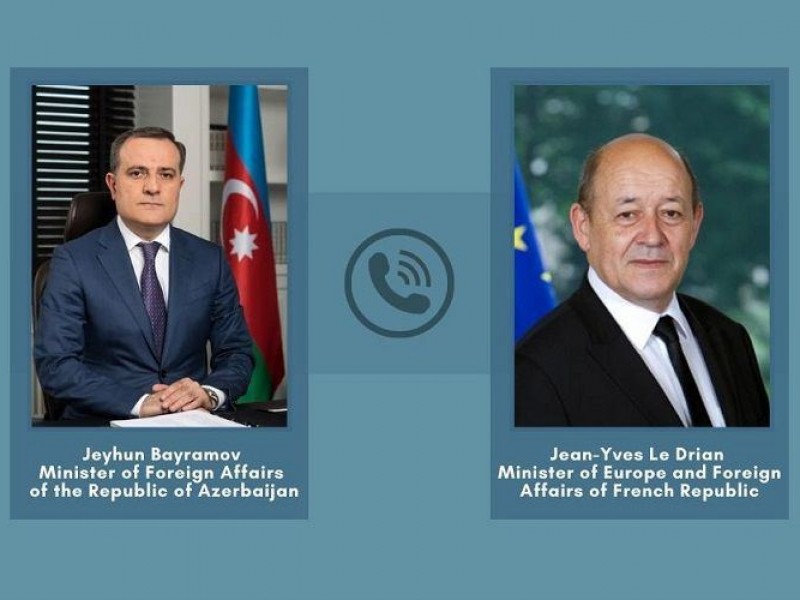 Главы МИД Франции и Азербайджана обсудили ситуацию в регионе