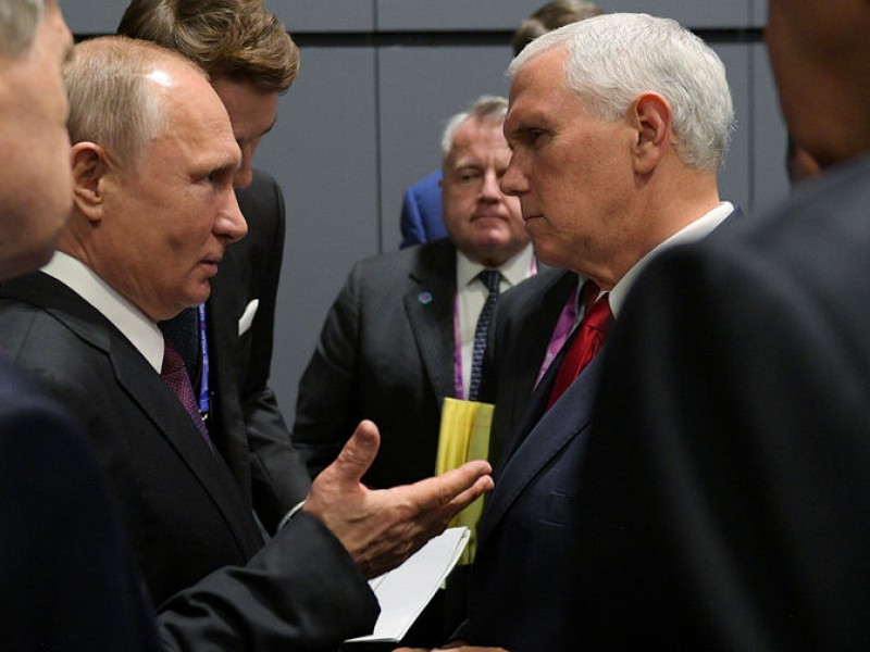 Путин и Пенс обсудили темы предстоящей встречи лидеров России и США 