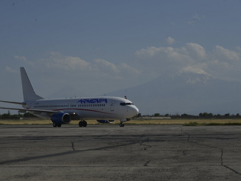 Երևան ժամանեց «Արմենիա» ավիաընկերության նոր Boeing 737-800 օդանավը
