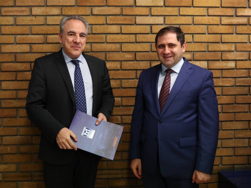 Сурен Папикян встретился с советником премьер-министра Греции по нацбезопасности 