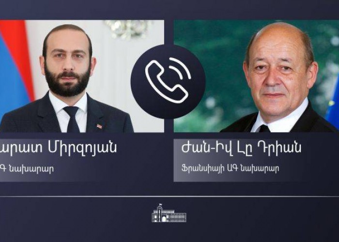 ՀՀ և Ֆրանսիայի արտգործնախարարները քննարկել են Ադրբեջանի հետ խաղաղության պայմանագիրը