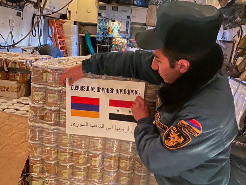 От Армении - народу Сирии: третья партия гуманитарной помощи доставлена ​​в Сирию