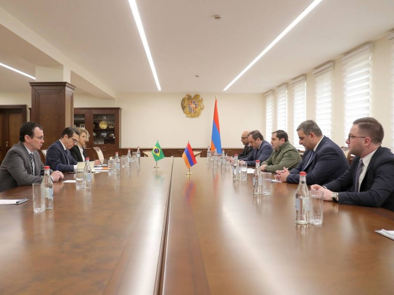 Сурен Папикян и посол Бразилии в Армении обсудили вопросы сотрудничества в оборонной сфере