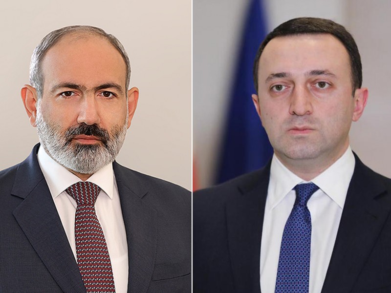 Пашинян и Гарибашвили подчеркнули важность решения проблем путем мирных переговоров