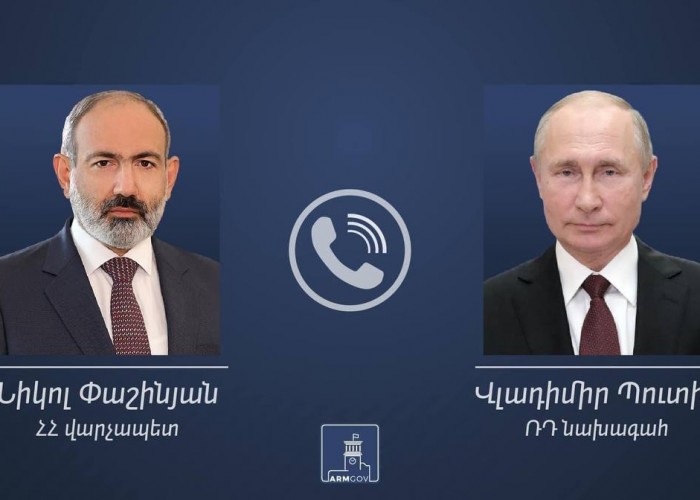 Пашинян провел телефонный разговор с Путиным