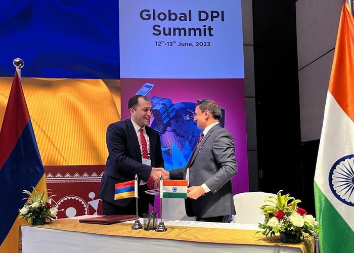 Армения и Индия подписали меморандум о сотрудничестве в сфере цифровых решений