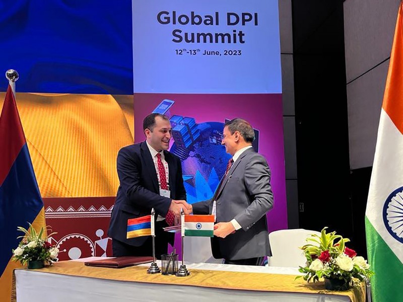 Армения и Индия подписали меморандум о сотрудничестве в сфере цифровых решений