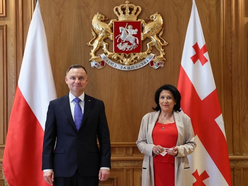 Дуда: Польша продолжит поддерживать Грузию на ее пути в ЕС и НАТО