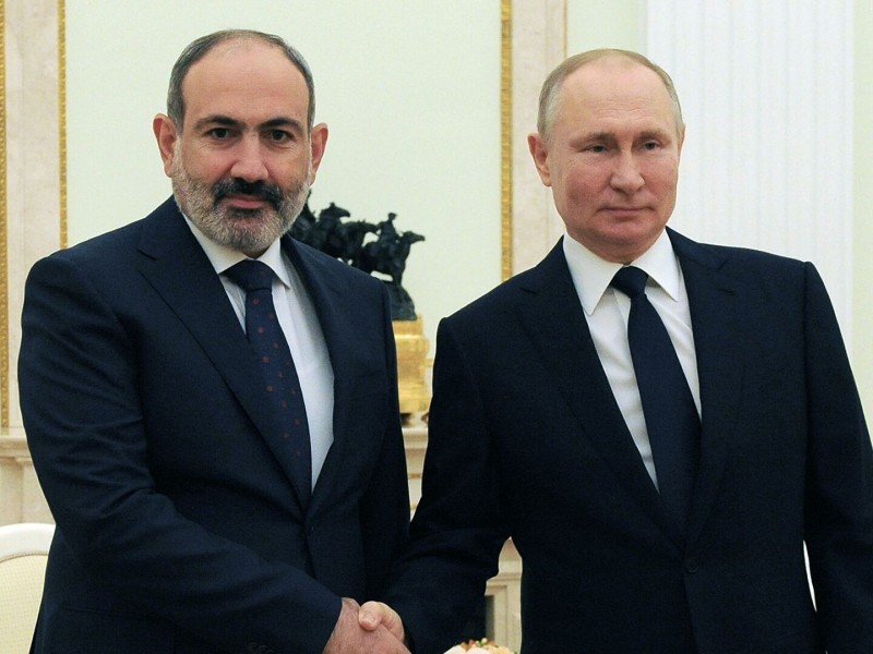 Пашинян и Путин обсудили ситуацию вокруг Нагорного Карабаха