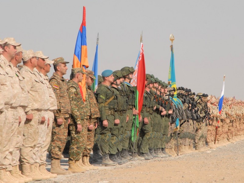 Военнослужащие ВС Армении приняли участие в учениях ОДКБ