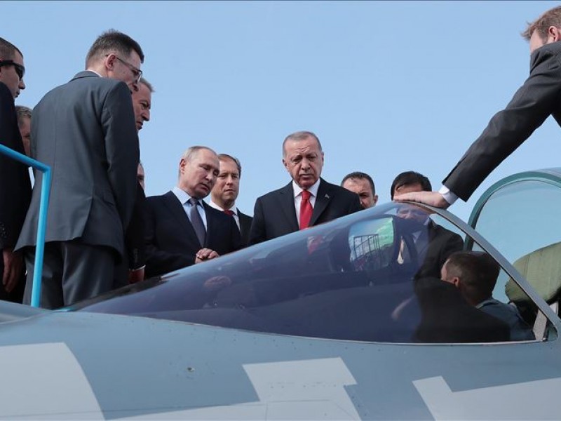 Путин показал Эрдогану истребитель пятого поколения Су-57