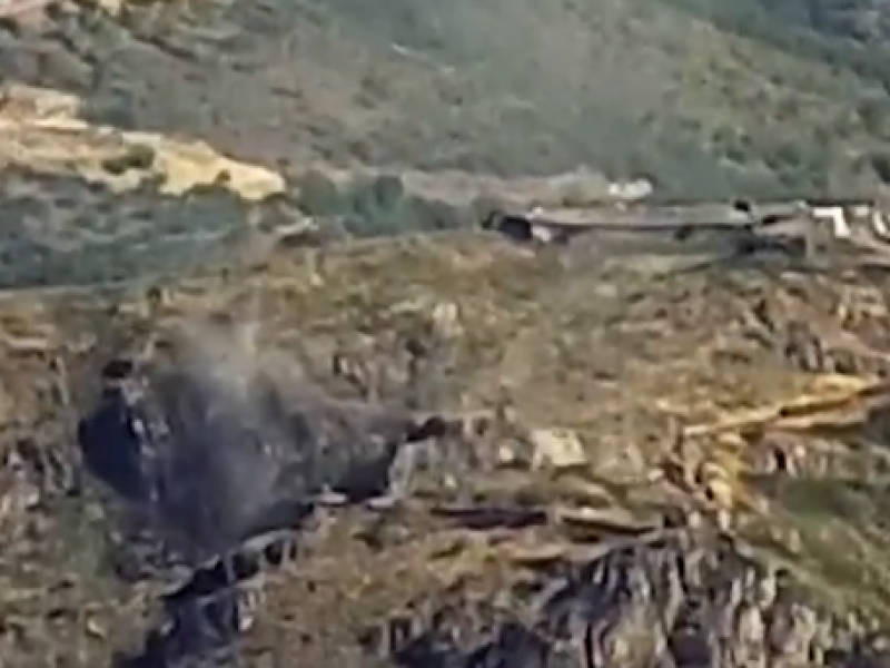 Минобороны Армении опубликовало видео уничтожения азербайджанских опорных пунктов 