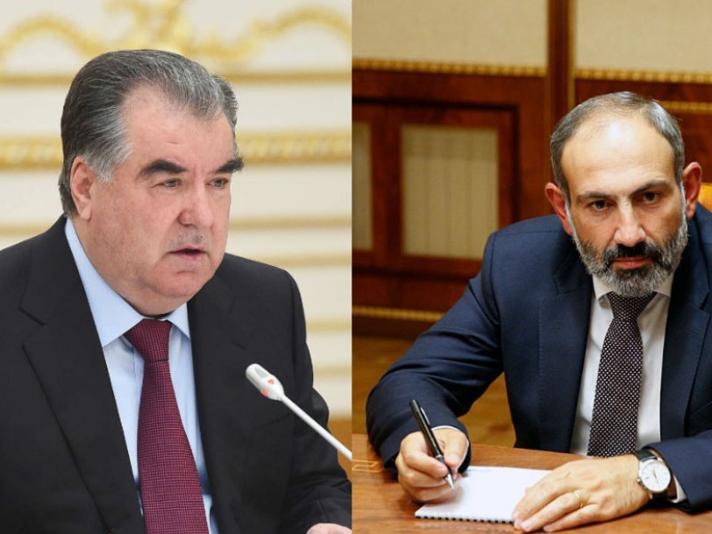 Рахмон и Пашинян обменялись мнениями о развитии ситуации в Казахстане