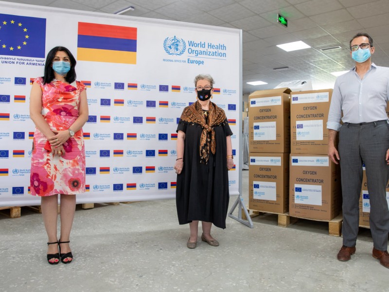 ԵՄ-ն ու ԱՀԿ-ն Հայաստանին են փոխանցել բժշկական պարագաներ՝ COVID-19 կանխելու համար
