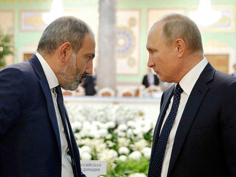 Пашинян и Путин обсудили процесс урегулирования армяно-азербайджанских отношений