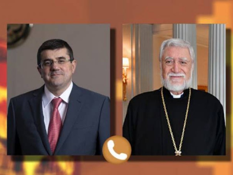 Президент Арцаха провел телефонный разговор с Католикосом Великого Дома Киликийского