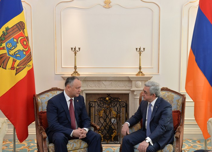 С официальным визитом в Армению прибудет президент Молдавии Игорь Додон