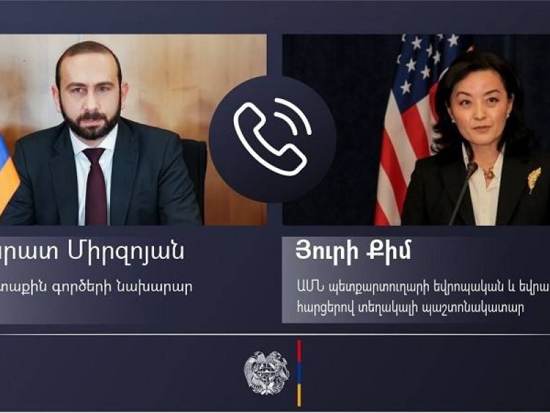 Арарат Мирзоян представил и.о. замгоссекретаря США ухудшение ситуации в Нагорном Карабахе