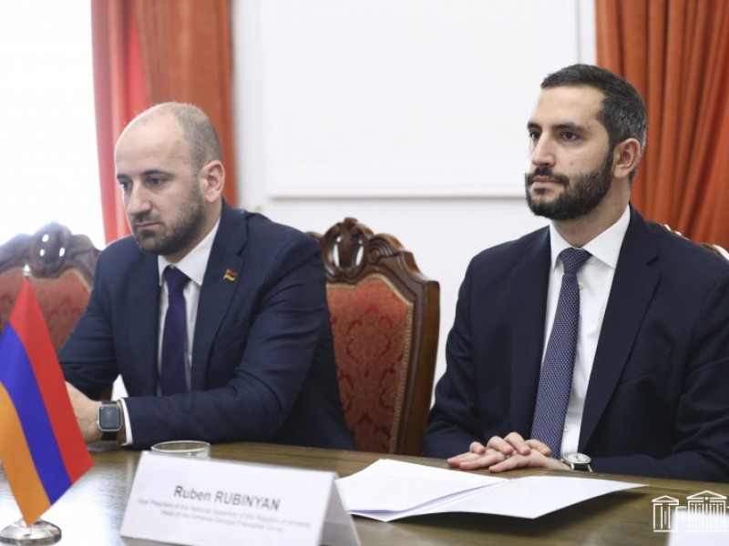 Рубен Рубинян принял делегацию парламента Грузии