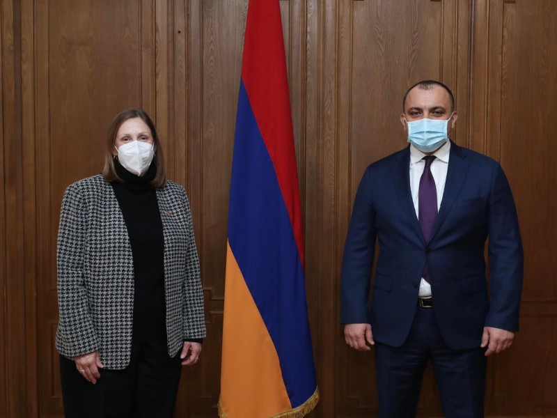 Лин Трейси и Арман Диланян обсудили содействие США Армении в судебной системе