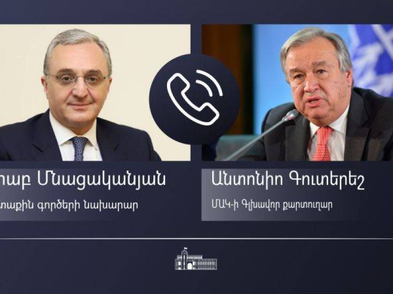 Действия Азербайджана создают опасность для народа Арцаха: Мнацаканян генсеку ООН