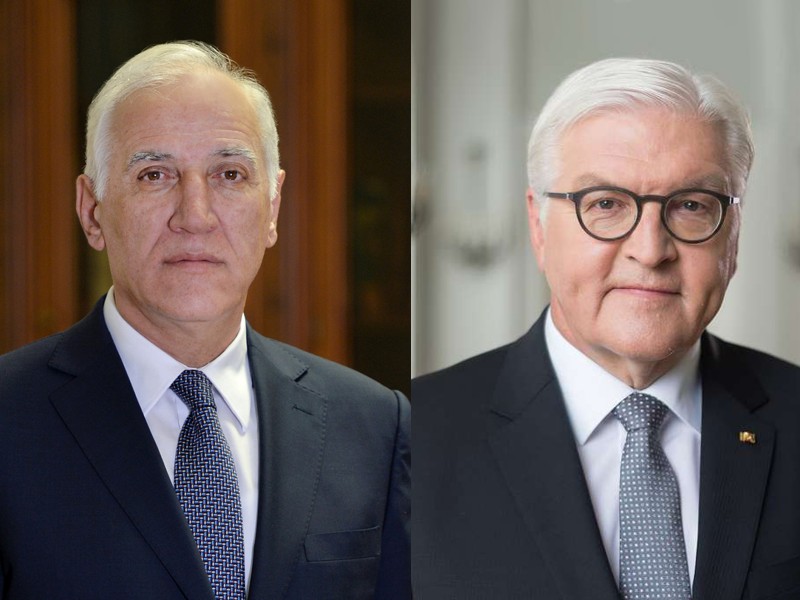 Президенты Армении и Германии обсудили гуманитарный кризис в Арцахе