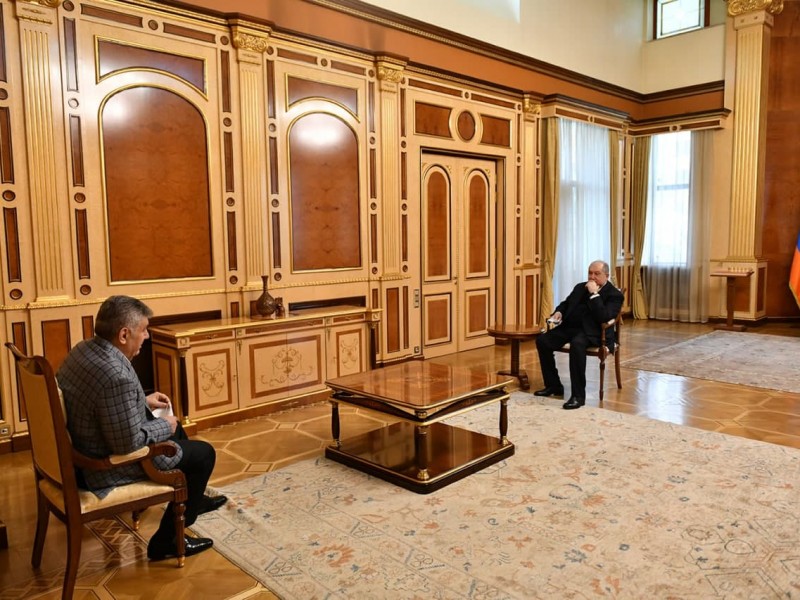 Նախագահ Արմեն Սարգսյանն ընդունել է Ռուսաստանի հայերի միության նախագահին