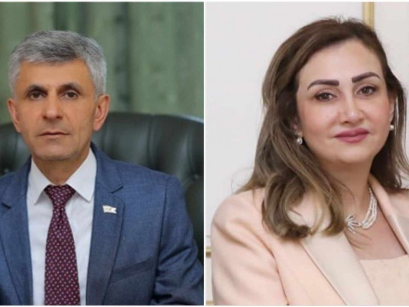 Председатель группы дружбы Армения-Сирия поздравила председателя НС Арцаха с избранием
