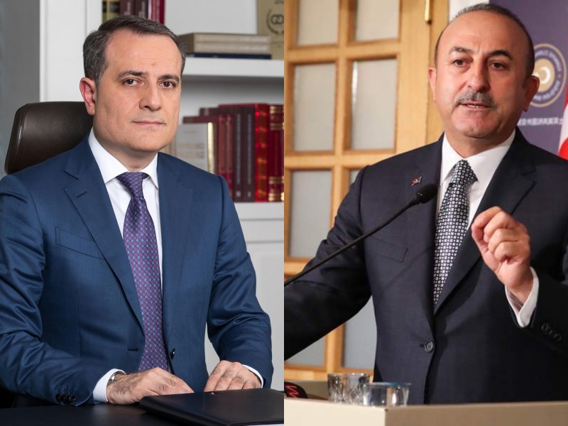 Главы МИД Азербайджана и Турции обсудили ситуацию на Южном Кавказе и Украине