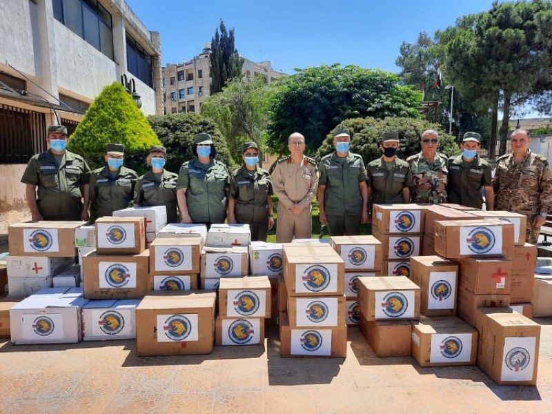 Группа гуманитарной миссии Армении передала больницам Алеппо медицинские принадлежности