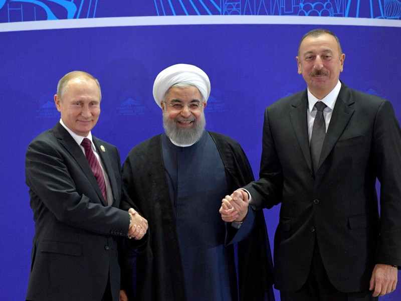 Посол РФ анонсировал встречу Алиева, Путина и Роухани в России 