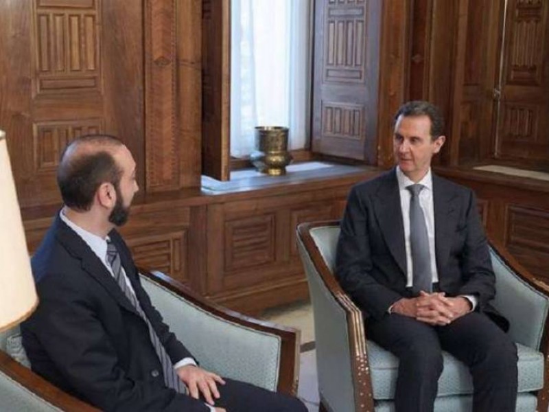 Башар Асад выразил благодарность Армении за помощь Сирии