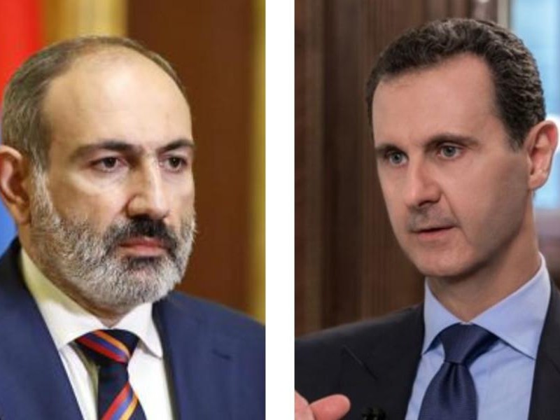 Пашинян направил поздравительное послание президенту Сирии Башару Асаду