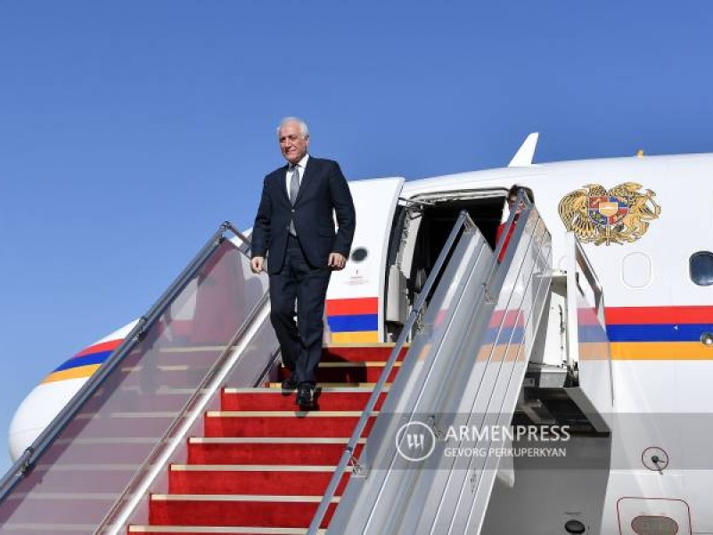 Делегация во главе с президентом Армении прибыла в Эрбиль 